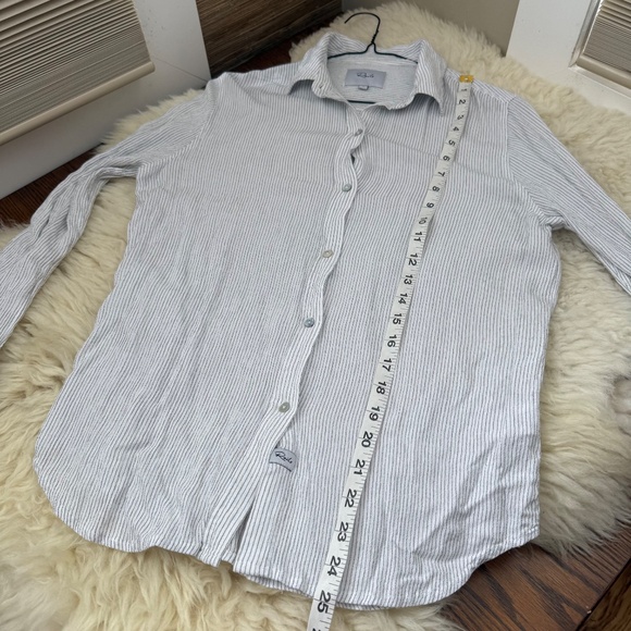 Rails Etta Devenport Stripe Button Down Shirt Light Weight Small - Picture 8 of 10
